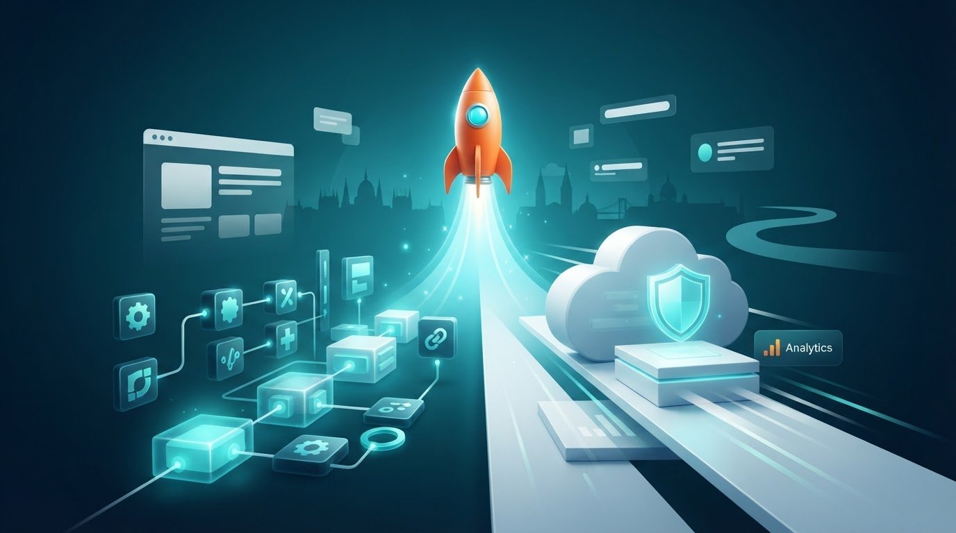 Webflow vs WordPress céges weboldal fejlesztés szempontok 2026-ban