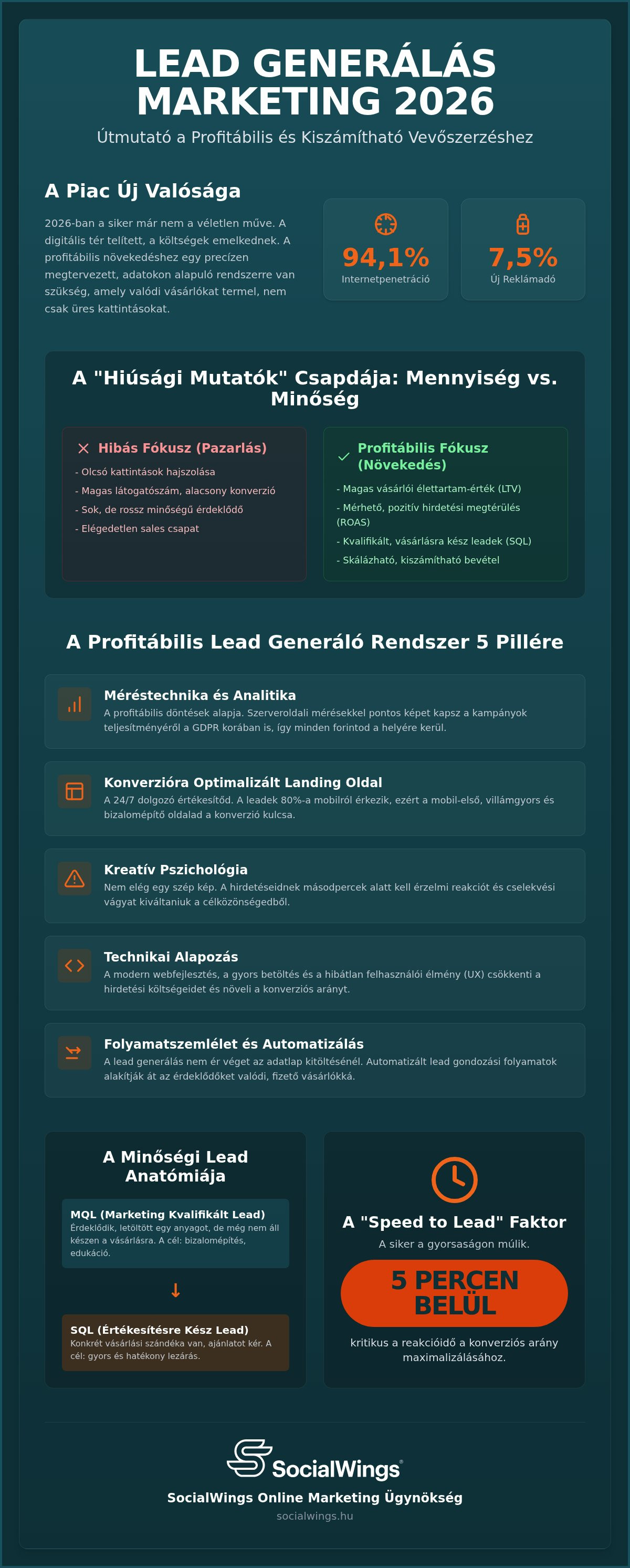 Lead generálás marketing 2026: A vevőszerzés profitábilis stratégiája